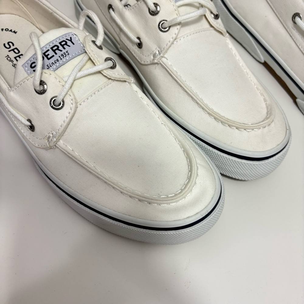 Sperry Men's Classic White Boat Shoes - Picture 4 of 10
